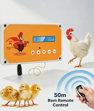 Automatic Chicken Door Control Box With Timer, Power or Battery Energy,Chicken Coop Door Box Traction Up to 4kg