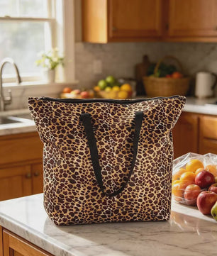 Stijlvolle Leopard Print Tote Bag - Ruim en Praktisch