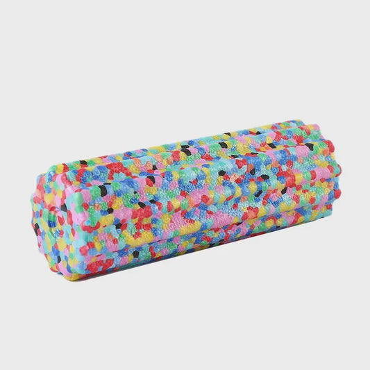 Kleurrijke Yoga Foam Roller 15x5.3cm - Zachte Textuur voor Spierherstel & Pilates