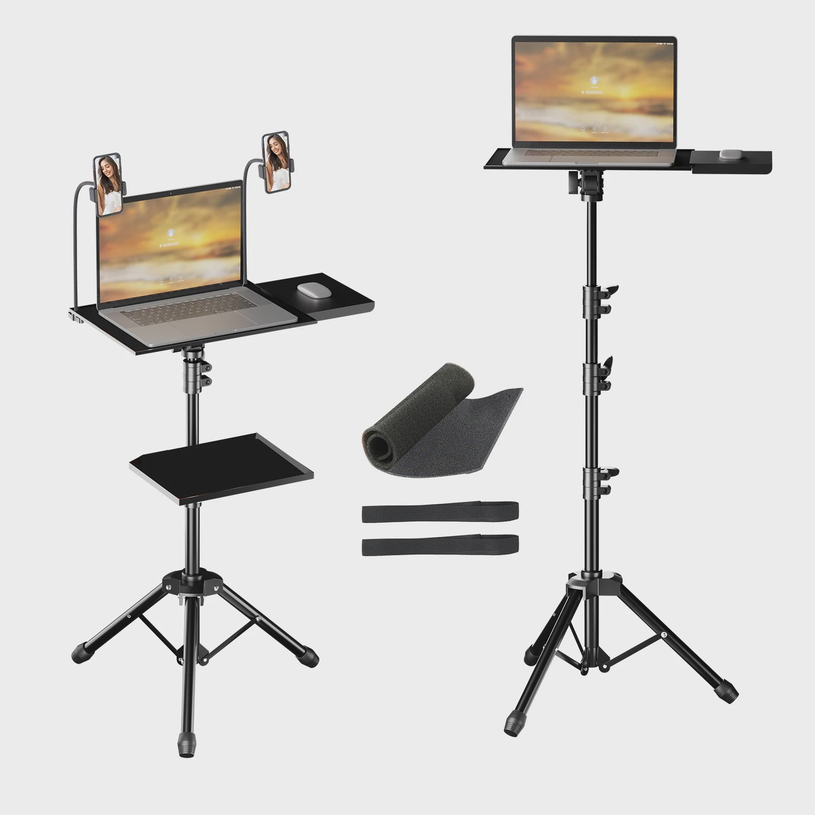 Verstelbare Projector & Laptop Tripod Stand (145cm) - Flexibele Werkplek