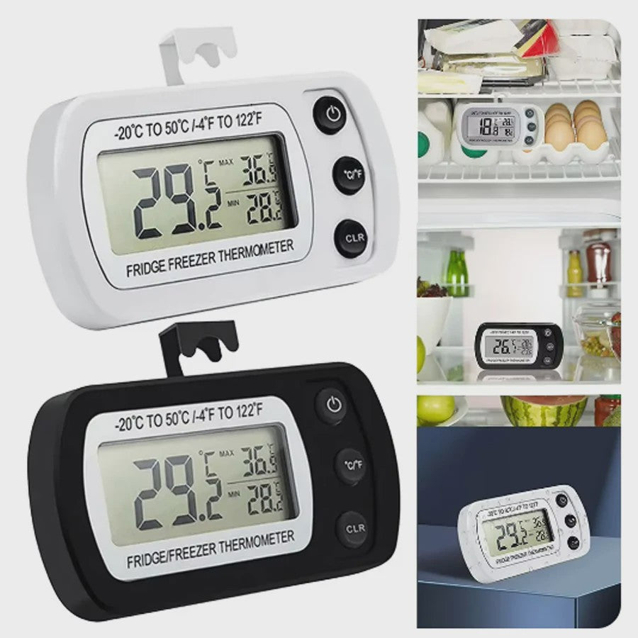 Digitale Koelkast en Vriezer Thermometer met Haak - Nauwkeurige Temperatuurmonitoring