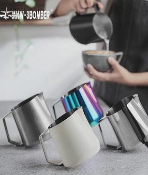 MHW-3BOMBER Melkopschuimkan 600ml - RVS Pitcher voor Latte Art & Cappuccino