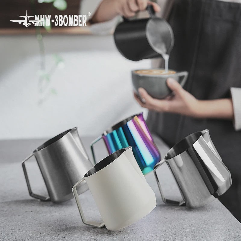 MHW-3BOMBER Melkopschuimkan 600ml - RVS Pitcher voor Latte Art & Cappuccino