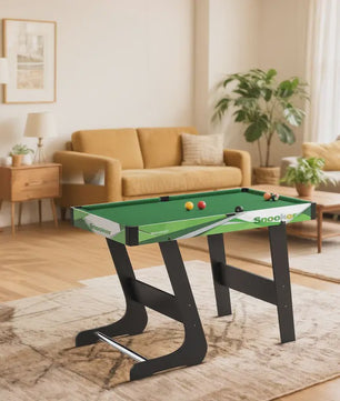 Opvouwbare Pooltafel 104x55.5x68 cm - Compleet met Keus, Ballen en Driehoek