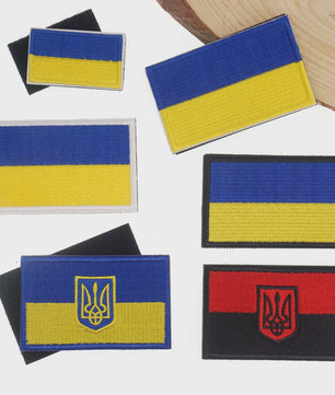 Oekraïne Vlag Patch met Klittenband - Geborduurde Kleding Applicatie