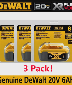 DeWalt 20V MAX XR 6.0Ah Lithium Accu - DCB206 - Snel Opladen