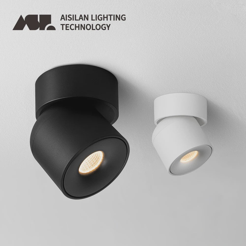 Aisilan LED Plafondspot Draaibaar & Kantelbaar - Oppervlakte Montage - 220V/110V