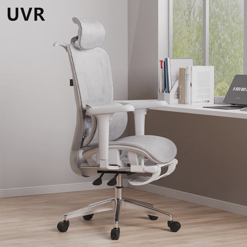Ergonomische Bureaustoel Mesh - Verstelbaar met Lendesteun & Voetensteun - Comfortabel voor Kantoor & Gaming
