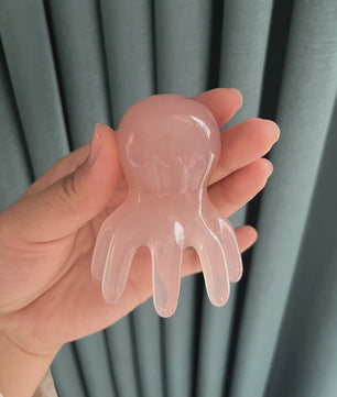 Schattige Octopus Hoofdhuid Massager - Resin, Stressverlichting & Haarverzorging
