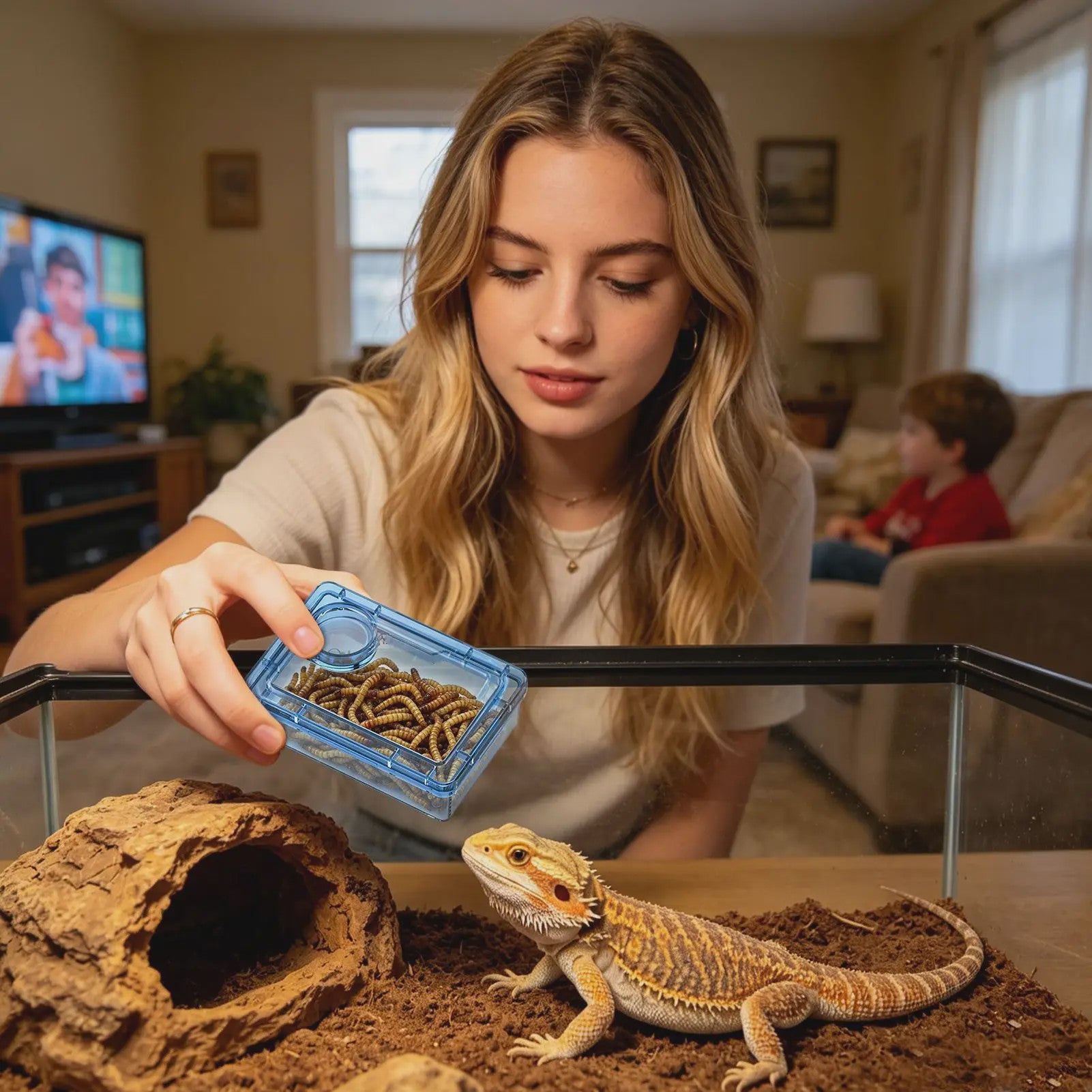 Ontsnappingsvrije Voerbak Reptielen - Ideaal voor Geleedpotigen en Reptielen