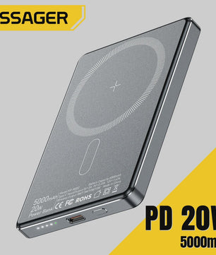 Essager Magnetische Powerbank 5000mAh 20W Draadloos Dun & Snel Laden voor iPhone