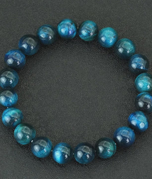 Premium Blauwe Tijgeroog Kralen Armband - Unisex, Meditatie & Helende Sieraden