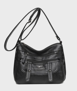 Modieuze Leren Moeder Tas - Grote Capaciteit Schoudertas & Crossbody voor Dames