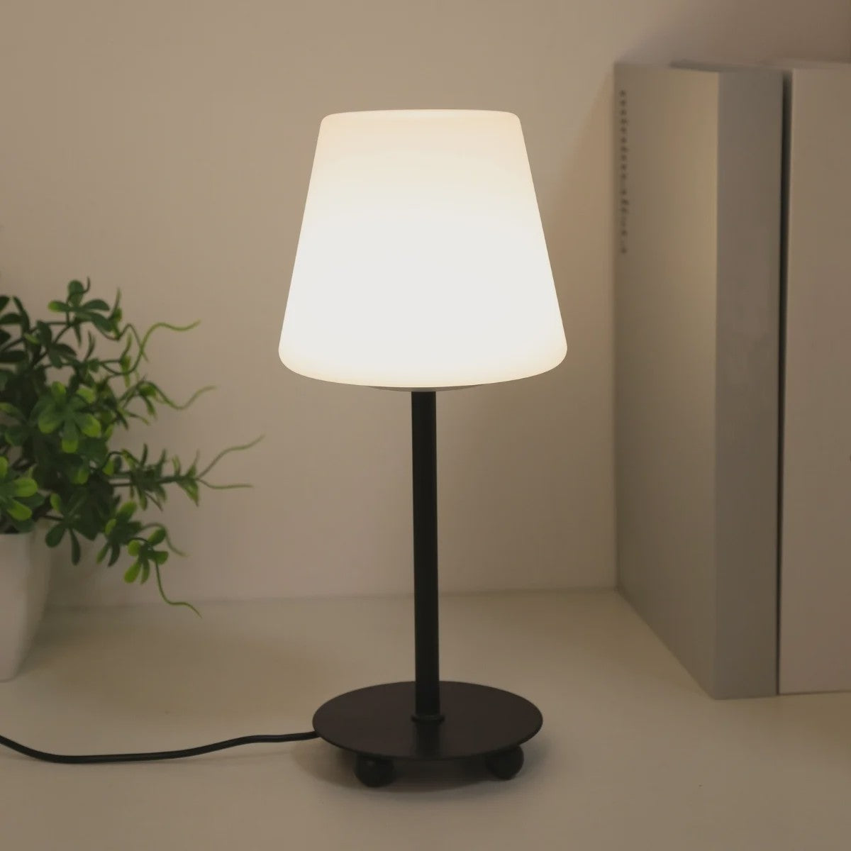 Creatieve Cream Stijl Tafellamp - USB Aangedreven met 3 Kleurtemperaturen