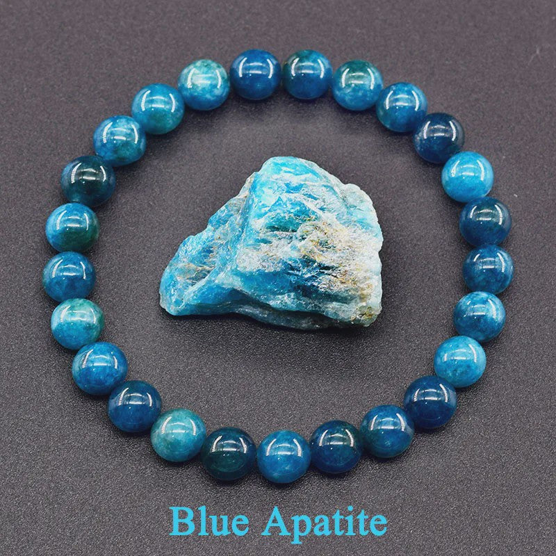 Natuurlijke Blauwe Apatite Kralen Armband - Reiki Energie & Gezondheid