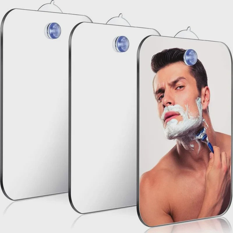 Draagbare Acryl Douchespiegel met Zuignap - Ideaal voor Scheren & Make-up