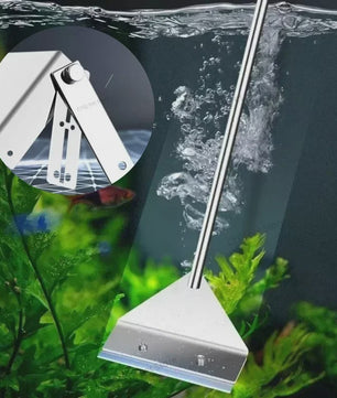 Aquarium Schraper: Dubbelzijdig Algenverwijderaar voor Glas en Zand