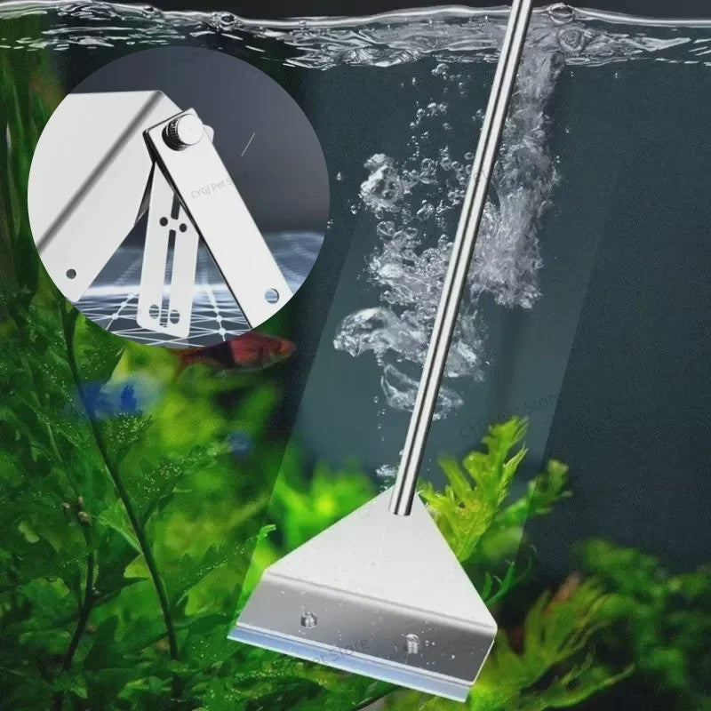 Aquarium Schraper: Dubbelzijdig Algenverwijderaar voor Glas en Zand