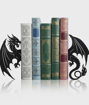 Draken Boekensteunen - Set van 2 - Wrought Iron - Decoratieve Boekenkast Organizer