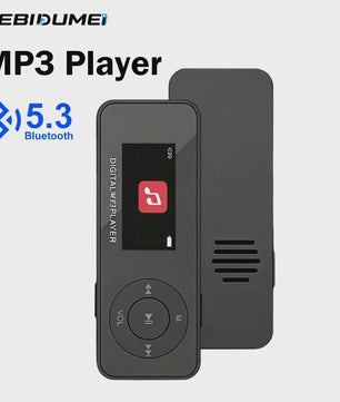 Draagbare MP3 Speler met Scherm & Bluetooth 5.3 - Ingebouwde Speaker, FM Radio, E-book & Opnamefunctie