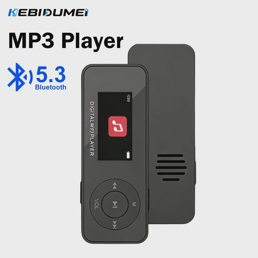 Draagbare MP3 Speler met Scherm & Bluetooth 5.3 - Ingebouwde Speaker, FM Radio, E-book & Opnamefunctie