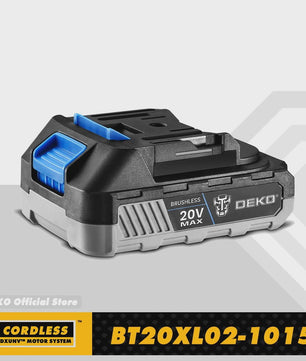 DEKO 20V Accu 1500mAh Li-ion - Snel Laden & Veilig voor Elektrisch Gereedschap