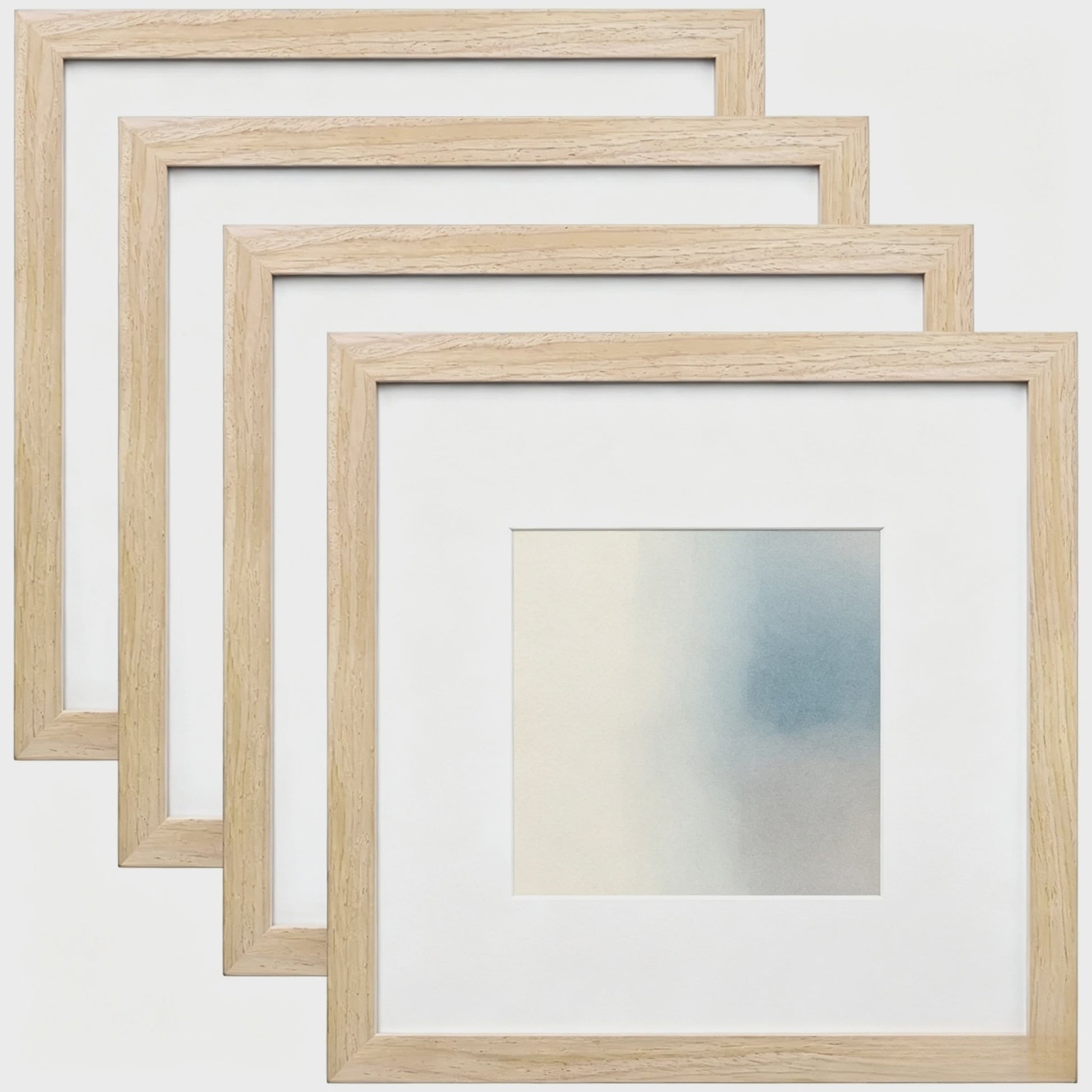 Set van 3 Houten Fotolijsten 25x25 cm - Wanddecoratie & Desktop