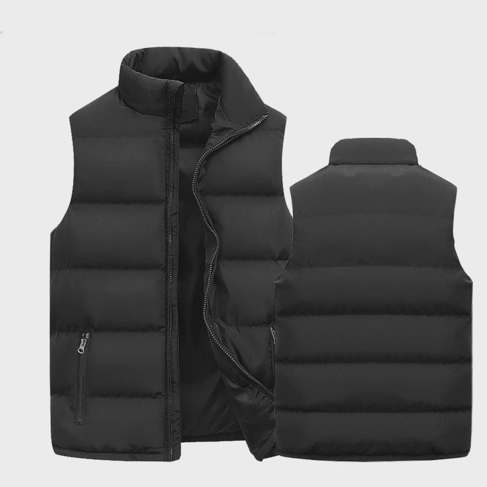 Herfst Winter Heren Bodywarmer - Warm & Waterdicht Vest met Opstaande Kraag