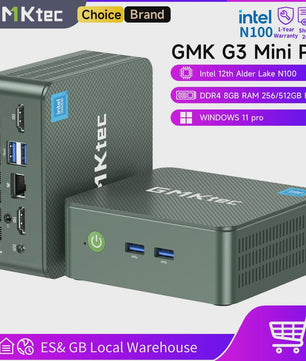 GMKtec G3 Mini PC: Krachtige Desktop met Intel N100, 16GB RAM, 512GB SSD & Windows 11 Pro