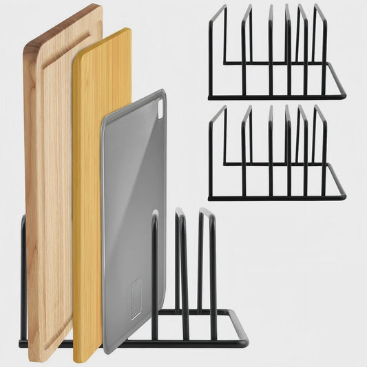 5-laags Keuken Snijplankhouder & Pannendeksel Organizer - Metaal