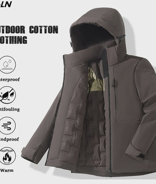 Unisex Waterdichte Fleece Winterjas - Winddicht, Thermisch & Ademend
