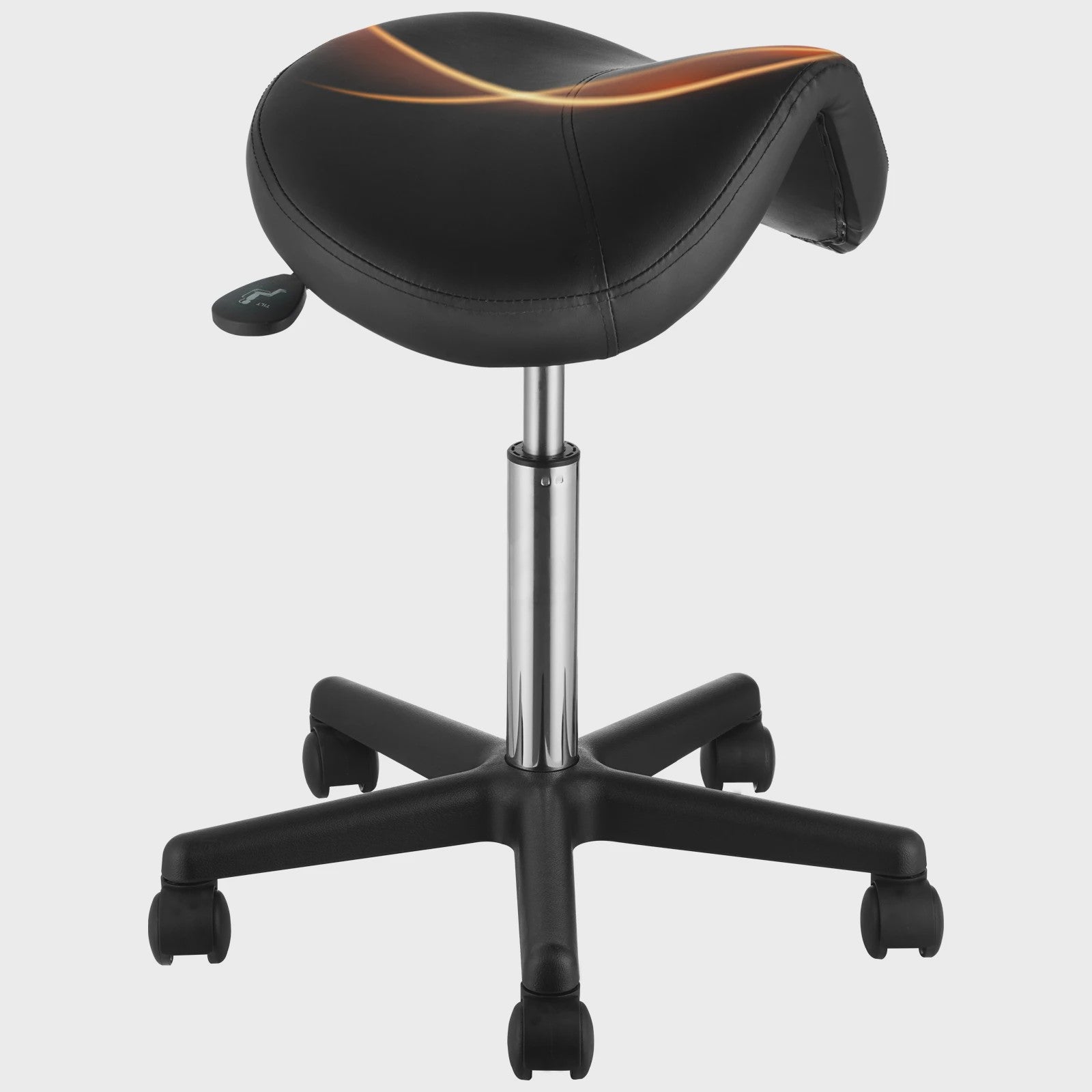 Ergonomische Zadelkruk met Wielen - In Hoogte Verstelbaar & 360° Draaibaar
