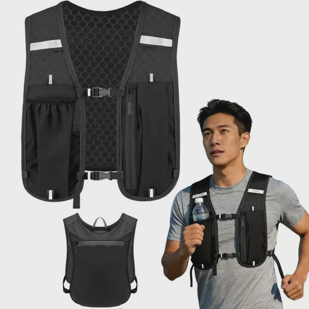 Hydratatie Vest voor Mannen & Vrouwen - Lichtgewicht Ademend Hardloop & Wandelrugzak