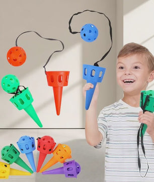 Vangspel Set met Bal en Koord - Outdoor Kinderspel voor Hand-Oog Coördinatie