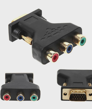 VGA naar 3 RCA AV Converter Adapter - Beeld van PC naar TV