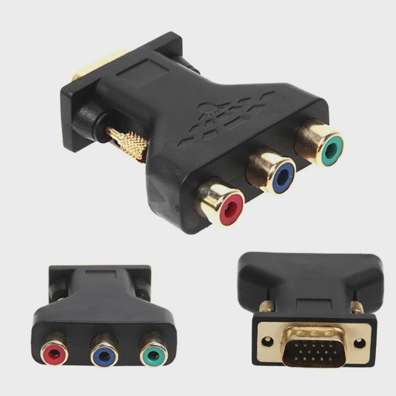 VGA naar 3 RCA AV Converter Adapter - Beeld van PC naar TV