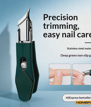 Roestvrijstalen Teennagelknipper met Schuine Rand voor Dikke, Kromme Nagels