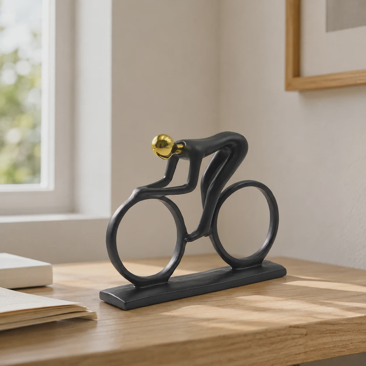 Moderne Wielrenner Beeldje - Decoratief Huisdecoratie & Cadeau