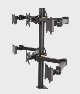 Verstelbare Monitor Arm Stand voor 6 Schermen (10"-24") - Ergonomisch Bureau Mount