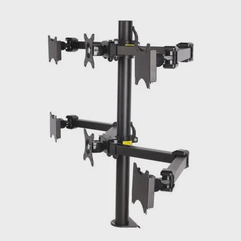 Verstelbare Monitor Arm Stand voor 6 Schermen (10"-24") - Ergonomisch Bureau Mount