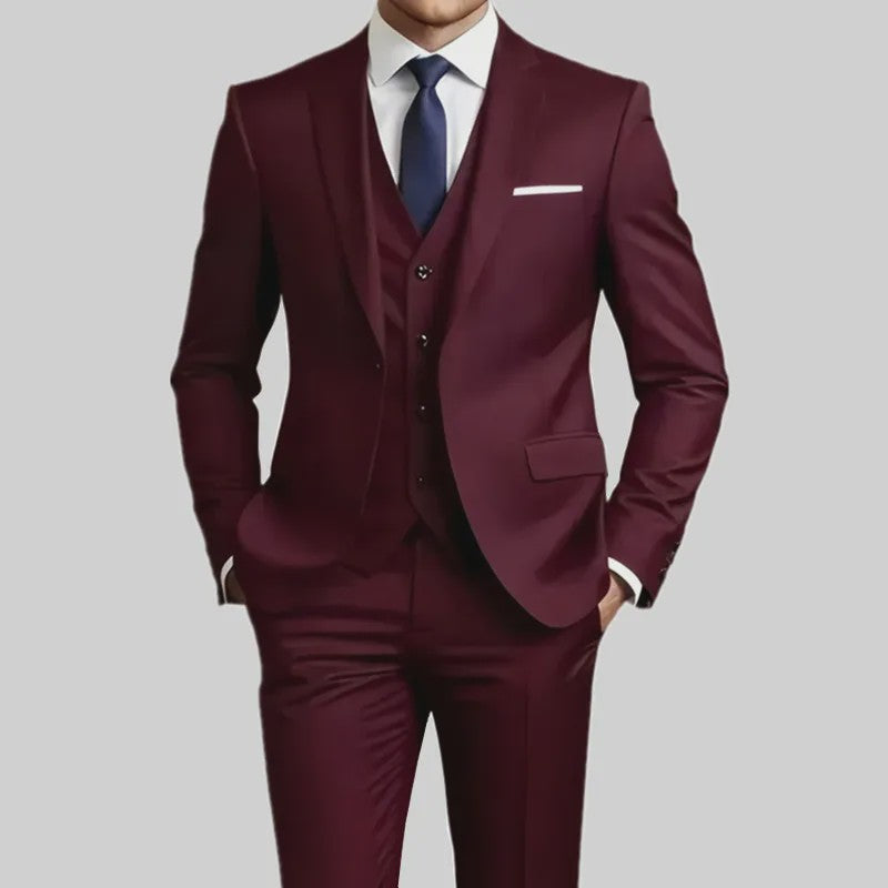 Elegante Heren Kostuum Set - Slim Fit Smoking voor Bruiloften & Formele Gelegenheden