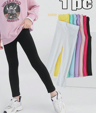 Zachte Kinder Leggings voor Meisjes - Elastisch & Kleurrijk - Dagelijks Gebruik (2-12 Jaar)