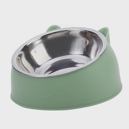 Verhoogde RVS Kattenbak & Voerbak - Kantelbaar Design voor Puppy, Kitten & Hond