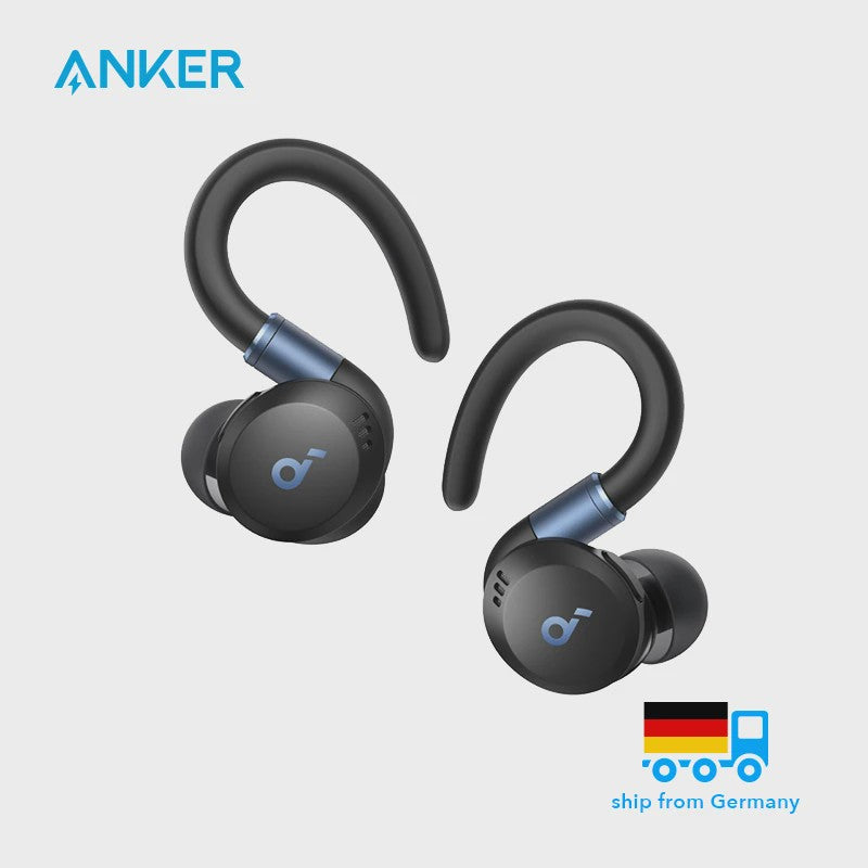 Soundcore Sport X20 Draadloze Oordopjes met Flexibele Oorhaken en Noise Cancelling