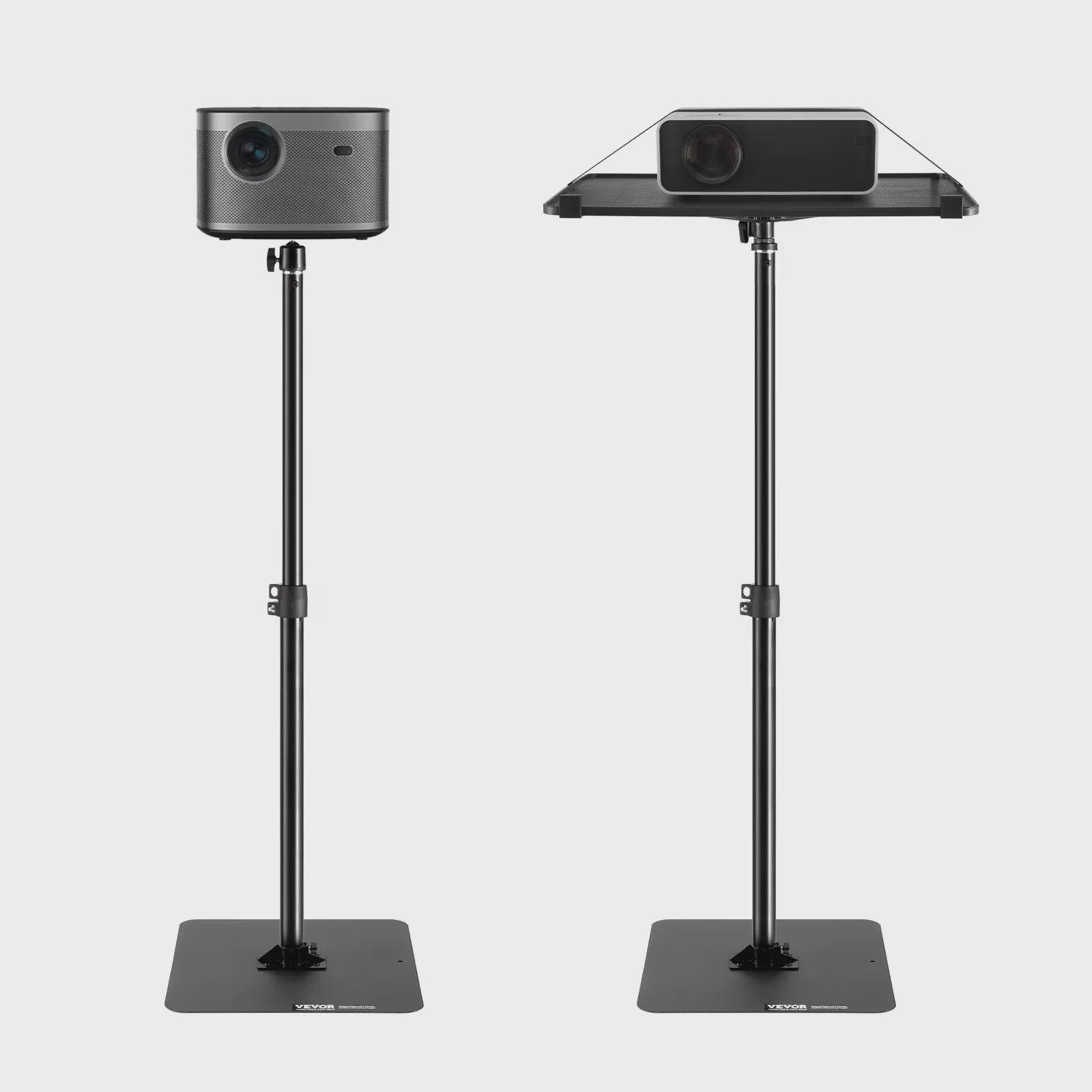 Verstelbare Projector Vloerstandaard met Tray - Ideaal voor Thuis, Kantoor & Studio
