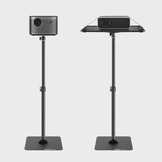 Verstelbare Projector Vloerstandaard met Tray - Ideaal voor Thuis, Kantoor & Studio