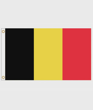 Belgische Vlag 90x150cm - Officiële Nationale Vlag van België