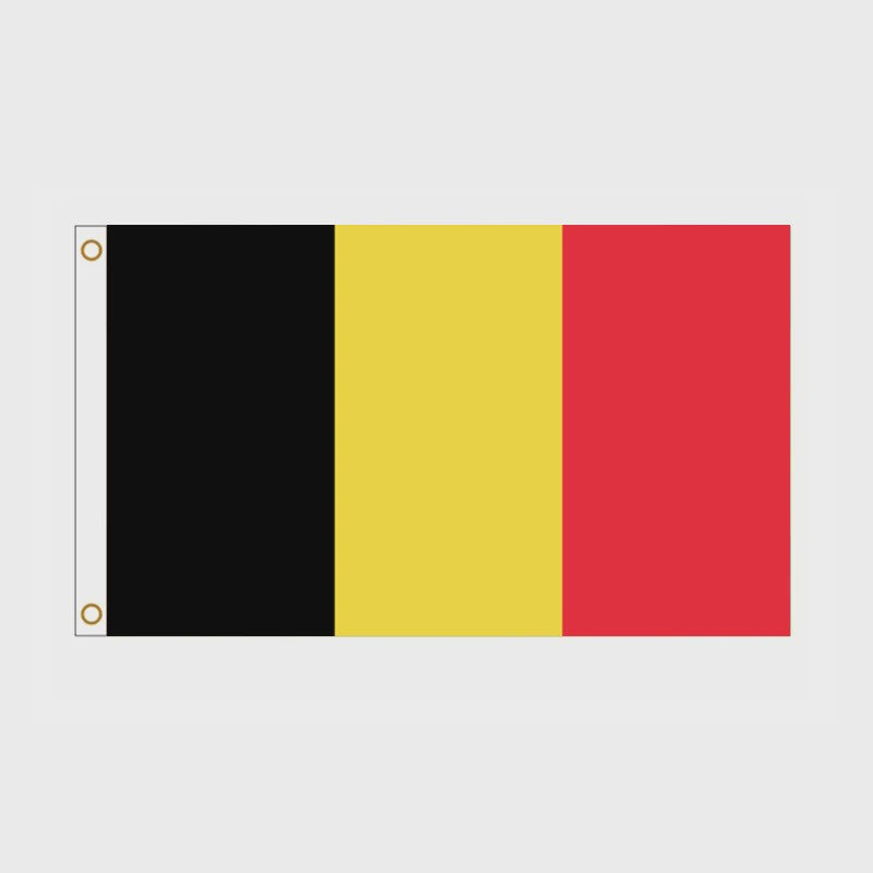 Belgische Vlag 90x150cm - Officiële Nationale Vlag van België