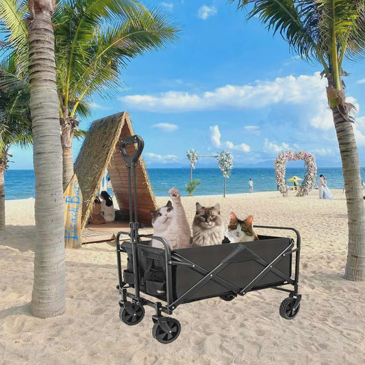 Opvouwbare Bolderkar - Grote Capaciteit, All-Terrain, Camping & Transportkar