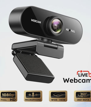 1080P FHD Webcam met Ingebouwde Microfoon - Breedhoek USB Camera voor Laptop & Desktop
